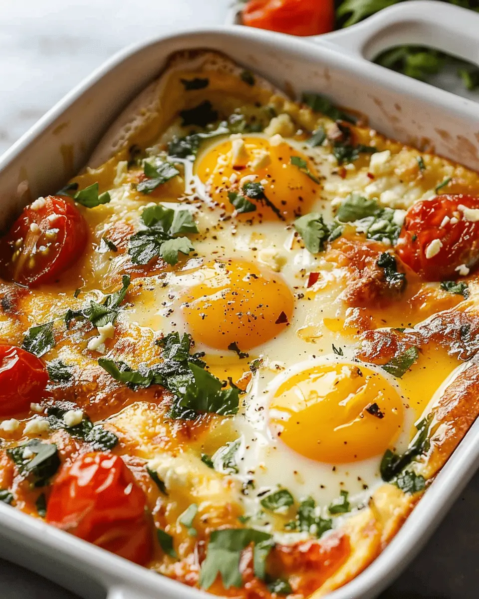 Baked Feta Eggs Recipe: A Delightfully Easy Breakfast Twist