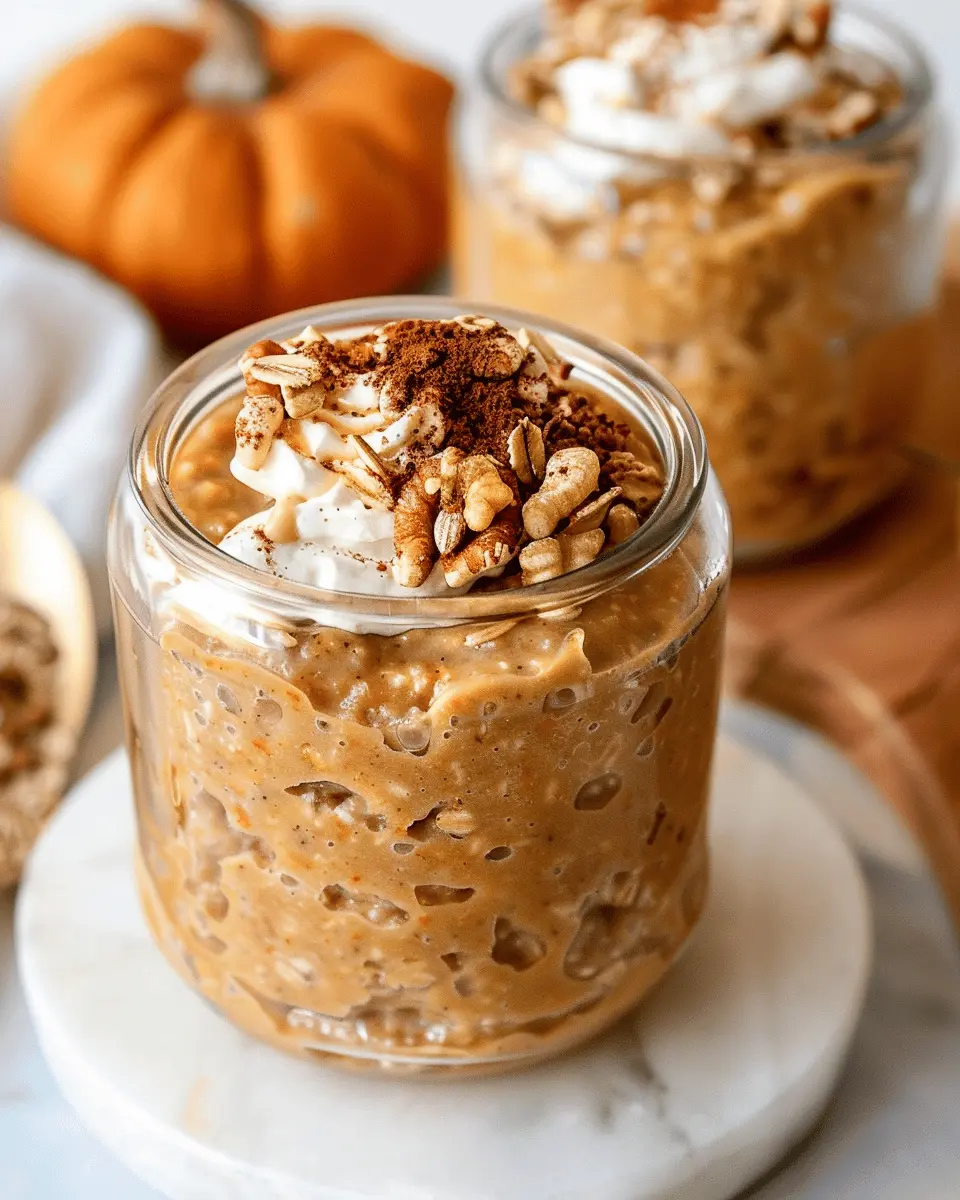 High Protein Pumpkin Overnight Oats: Easy and Delicious!