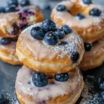 Baked Blueberry Donuts