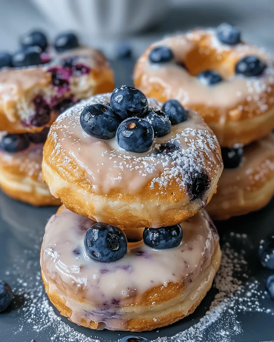 Baked Blueberry Donuts