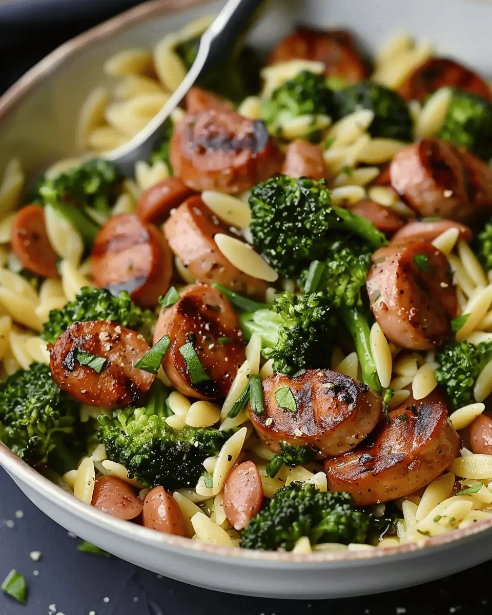 Chicken Sausage and Broccoli Orzo: A Delicious Recipe!