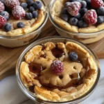 Baked Protein Pancake Bowls- great for meal prep and no banana needed!