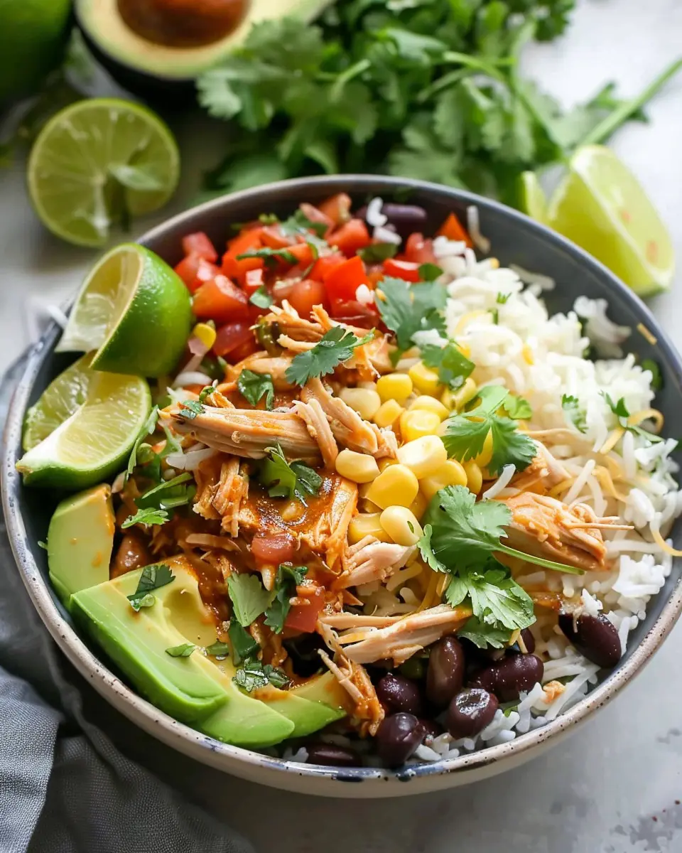 Slow Cooker Chicken Burrito Bowl: Easy and Flavorful Comfort Food