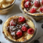 Baked Protein Pancake Bowls- great for meal prep and no banana needed!