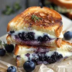 Crispy Blueberry Grilled Cheese