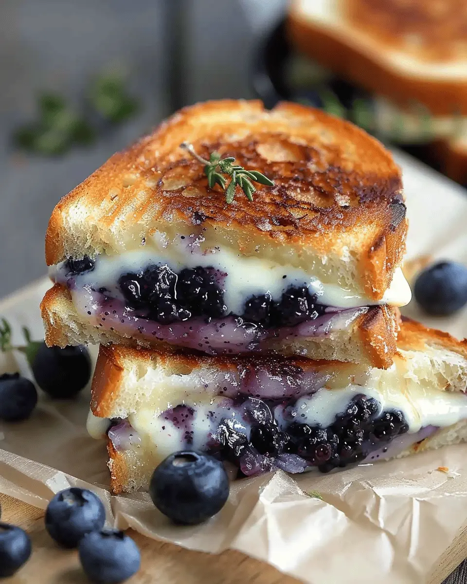 Crispy Blueberry Grilled Cheese: Indulgent Twist on Comfort Food