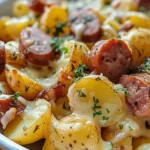 Cheesy Ranch Potatoes and Smoked Sausage