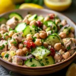 Healthy Tuna Garbanzo Bean Salad