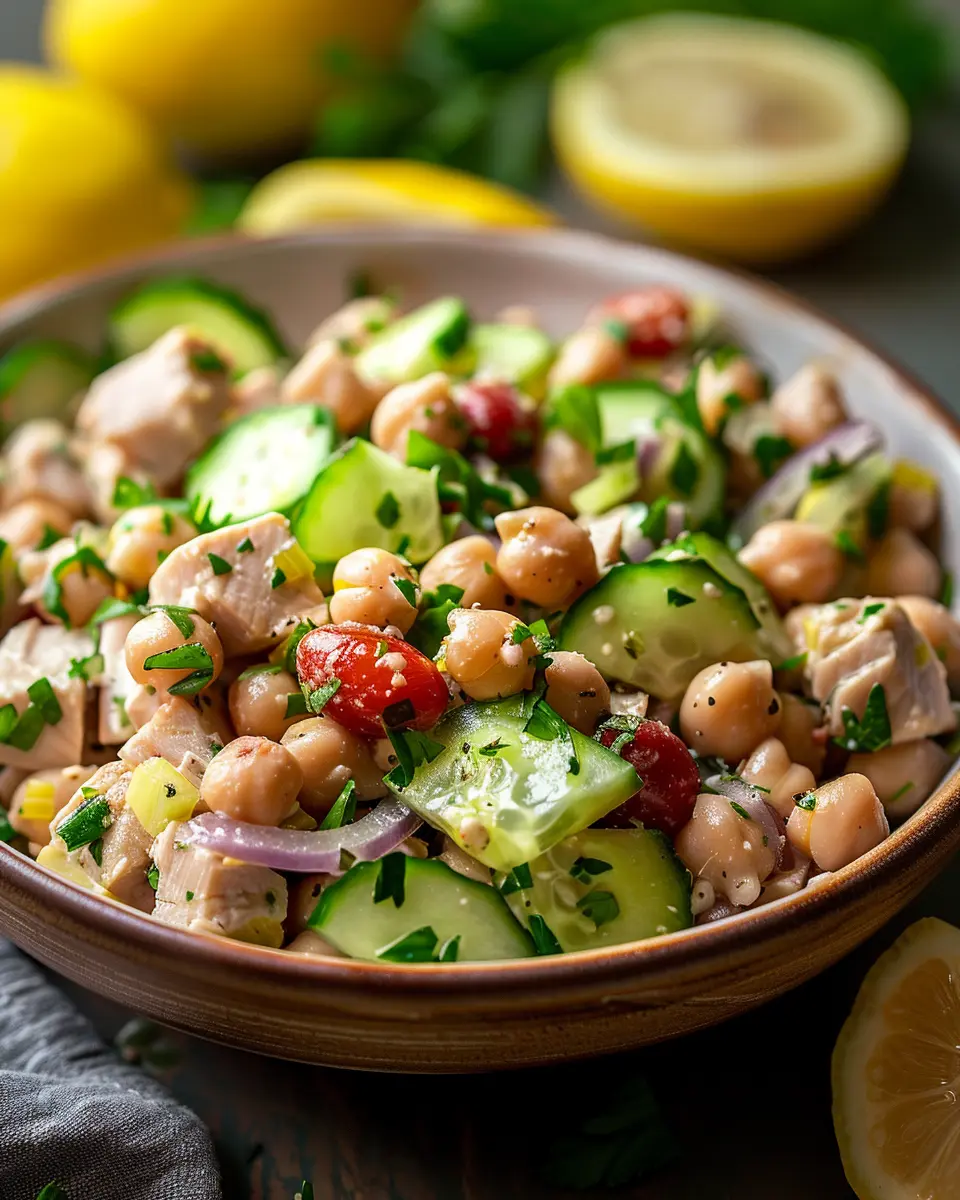 Healthy Tuna Garbanzo Bean Salad: A Deliciously Wholesome Twist