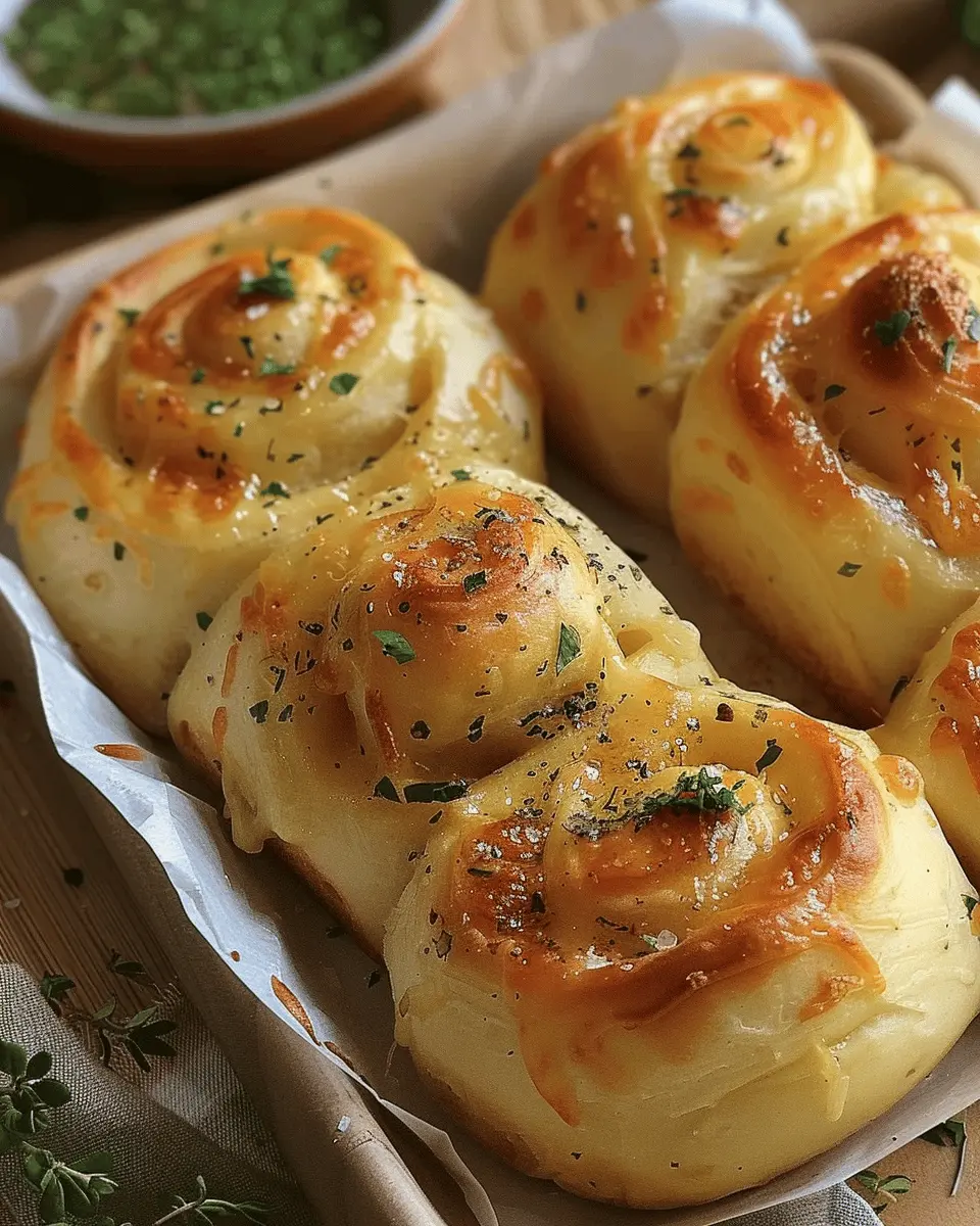 Buttery cheese Garlic Rolls, everyone will love them!