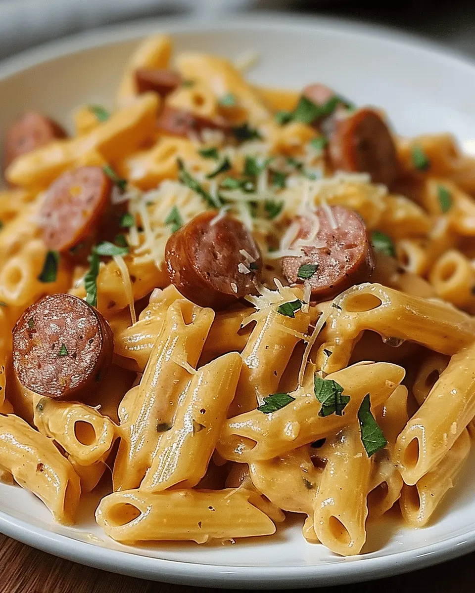 Creamy Smoked Sausage Pasta – A Rich & Flavorful Comfort Dish