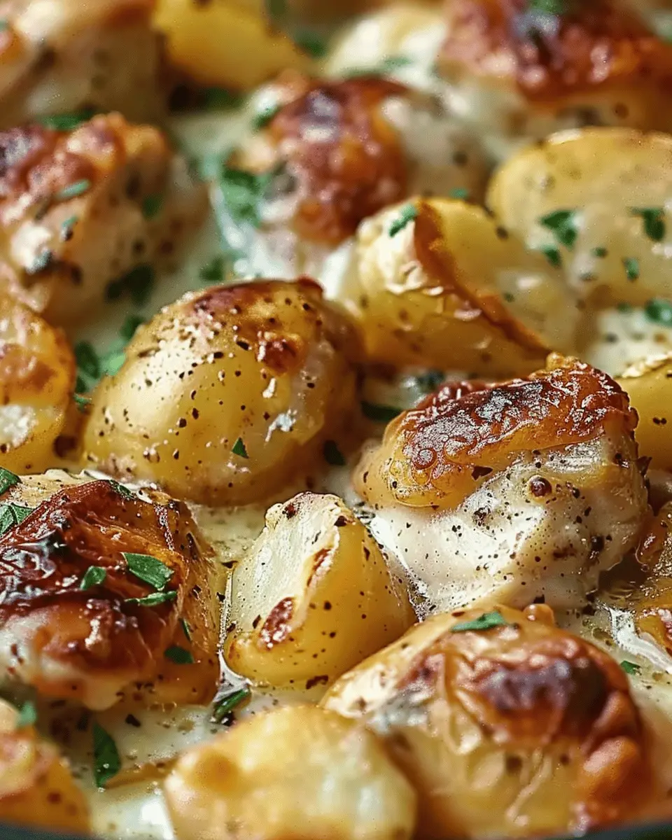 Garlic Parmesan Crockpot Chicken and Potatoes: Easy Family Delight