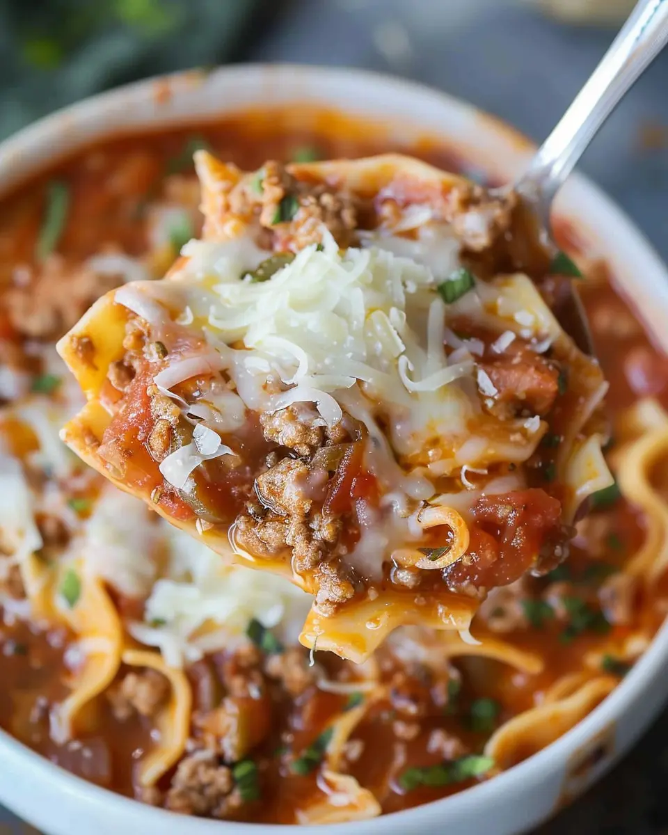Best Lasagna Soup Recipe: A Comforting Twist with Turkey Bacon