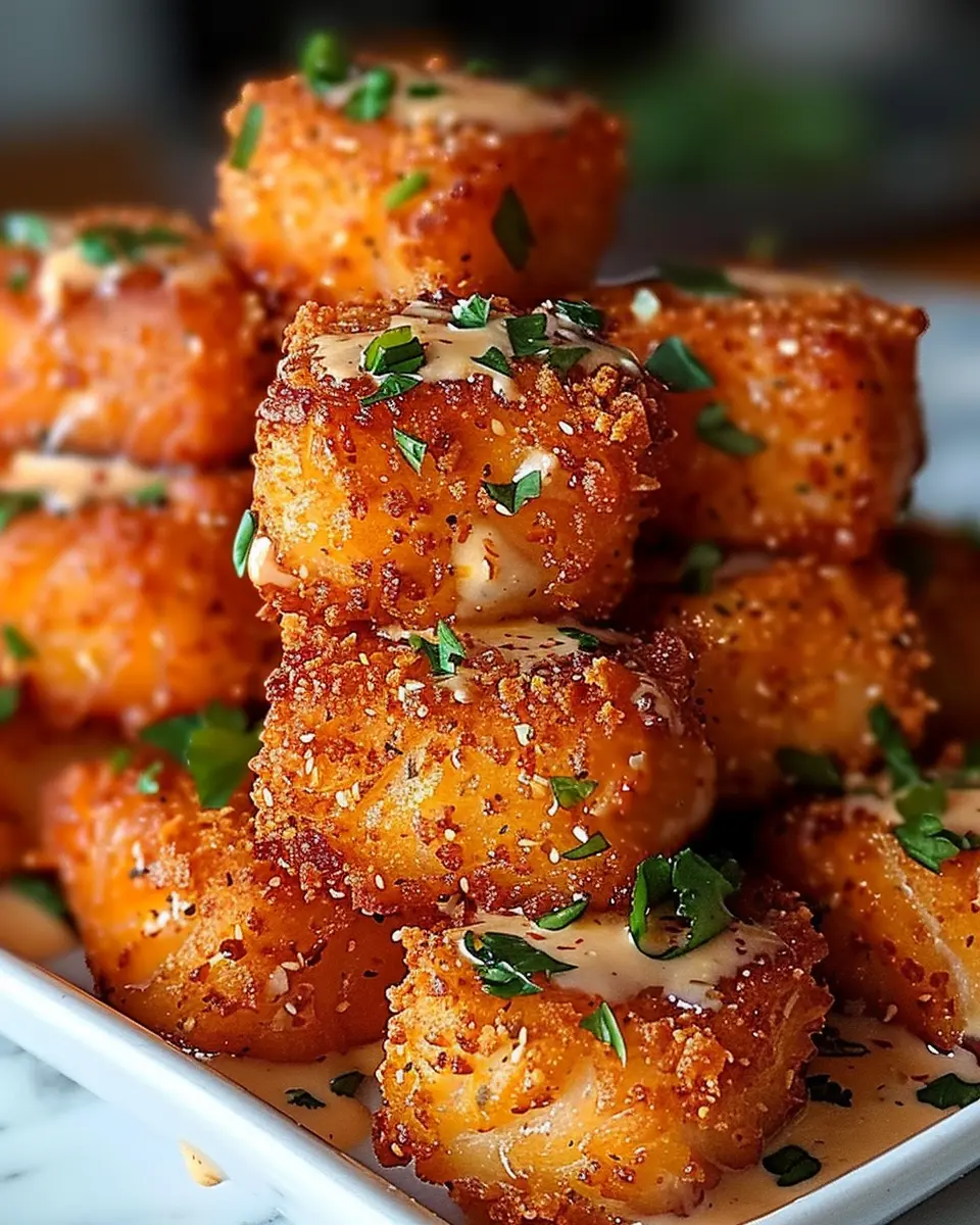 Crispy Bang Bang Salmon Bites: Easy Appetizer That Delights All