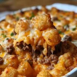 Tater Tot Casserole with Ground Beef