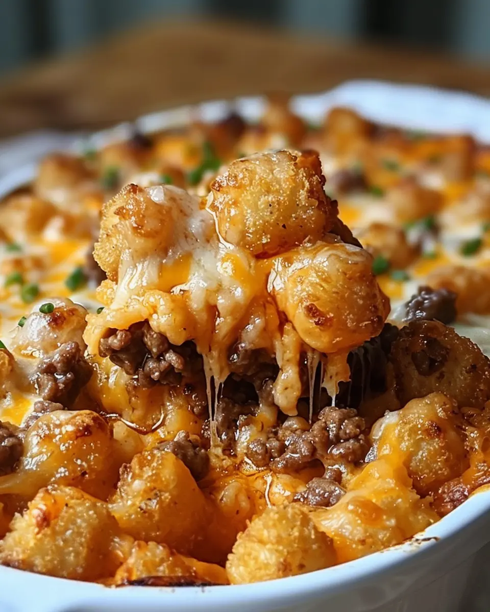 Tater Tot Casserole with Ground Beef: Easy Comfort Food Delight