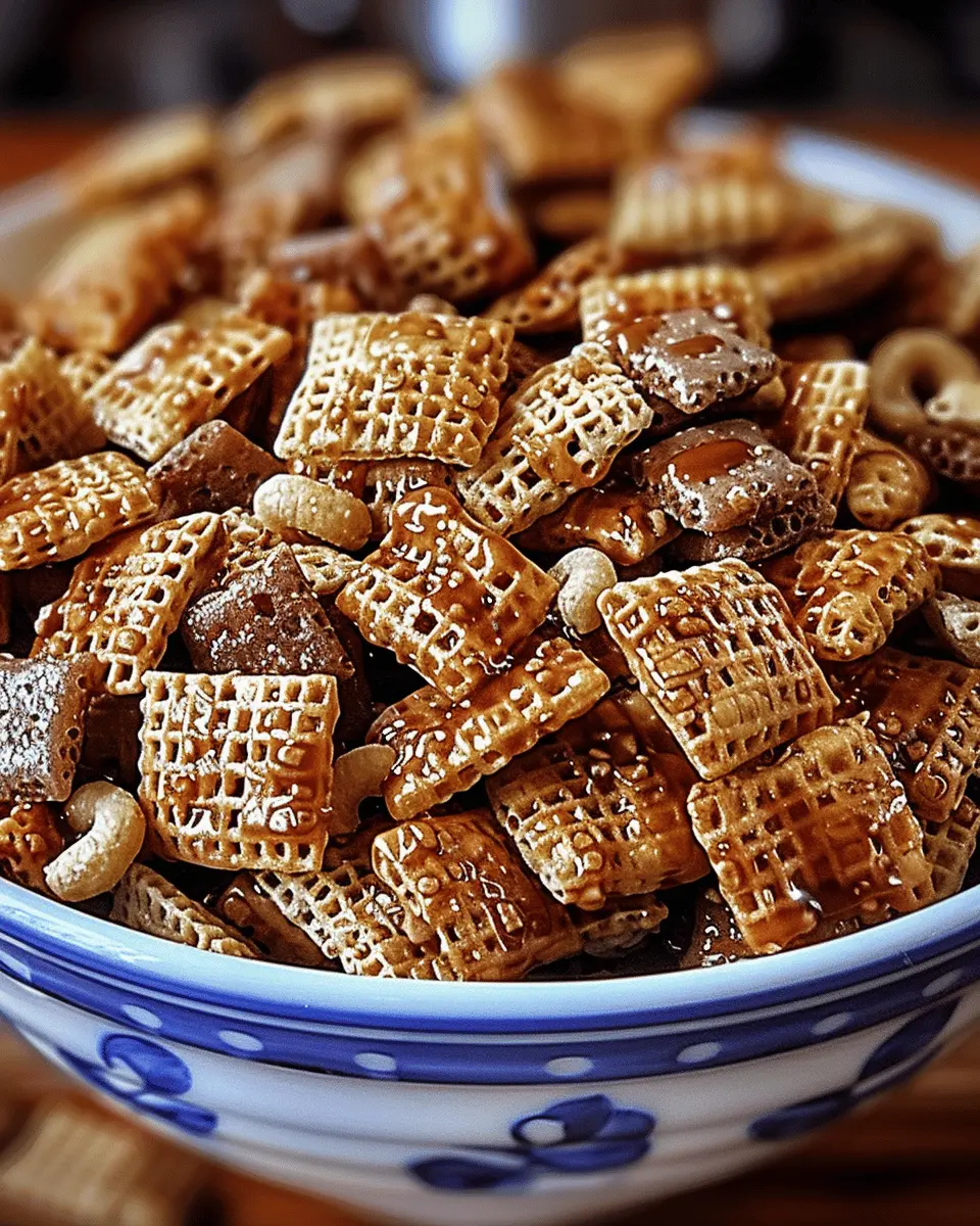 Irresistible Toffee Chex Mix: Easy Sweet Crunchy Snacking