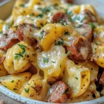 Cheesy Ranch Potatoes and Smoked Sausage