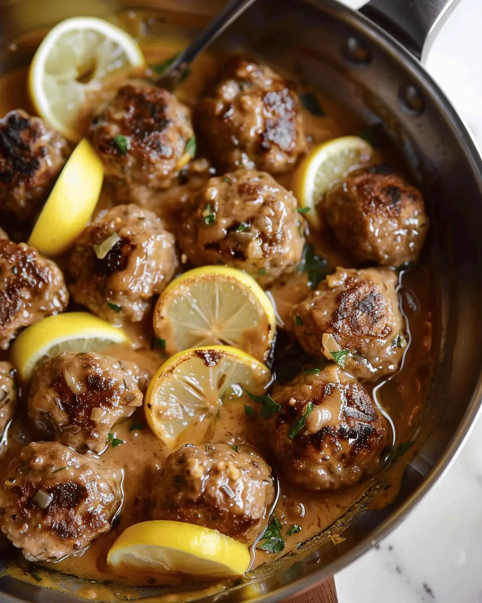 Meatballs In Lemon Sauce (Greek Keftedes)