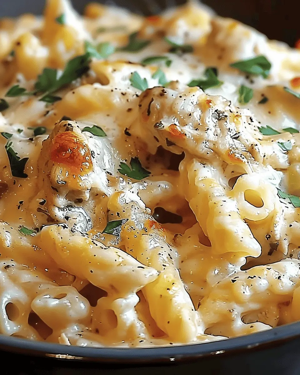 Crockpot Garlic Parmesan Chicken Pasta: The Best Comfort Meal