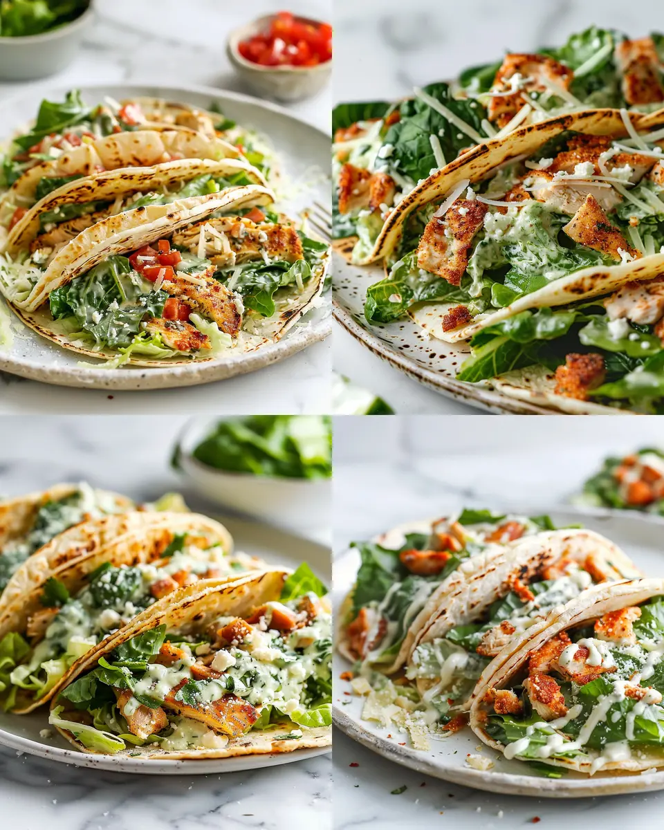 Smash Chicken Caesar Tacos: Easy Recipe with Turkey Bacon Twist