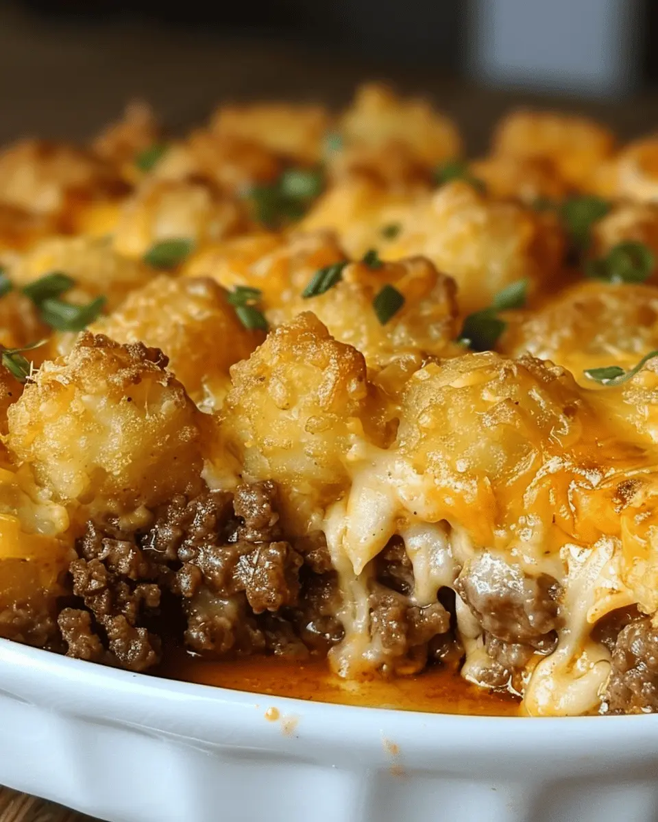 Tater Tot Casserole with Ground Beef: Easy Family Favorite Delight