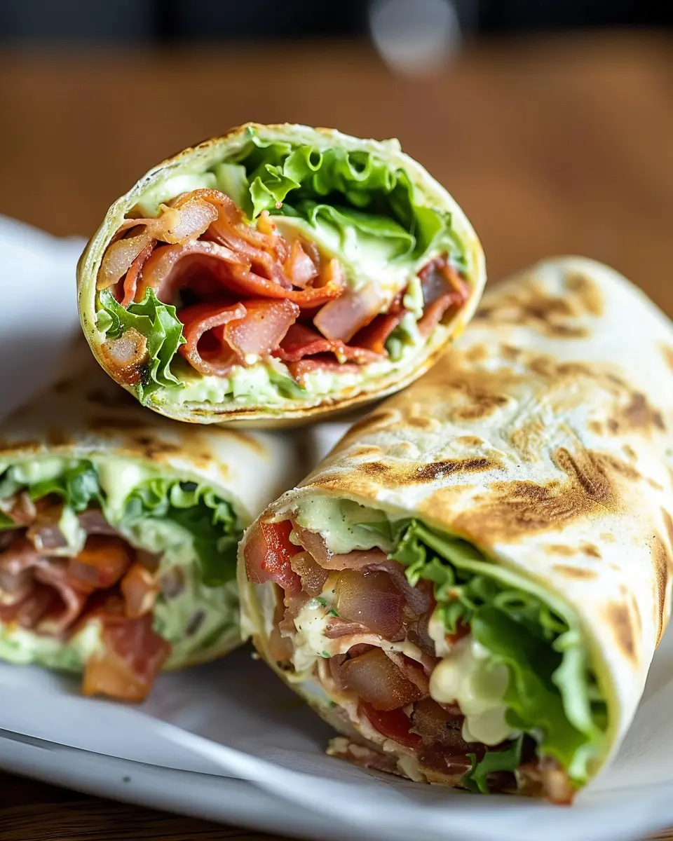 Gourmet BLT Wraps with Secret Sauce: A Juicy Twist on Tradition