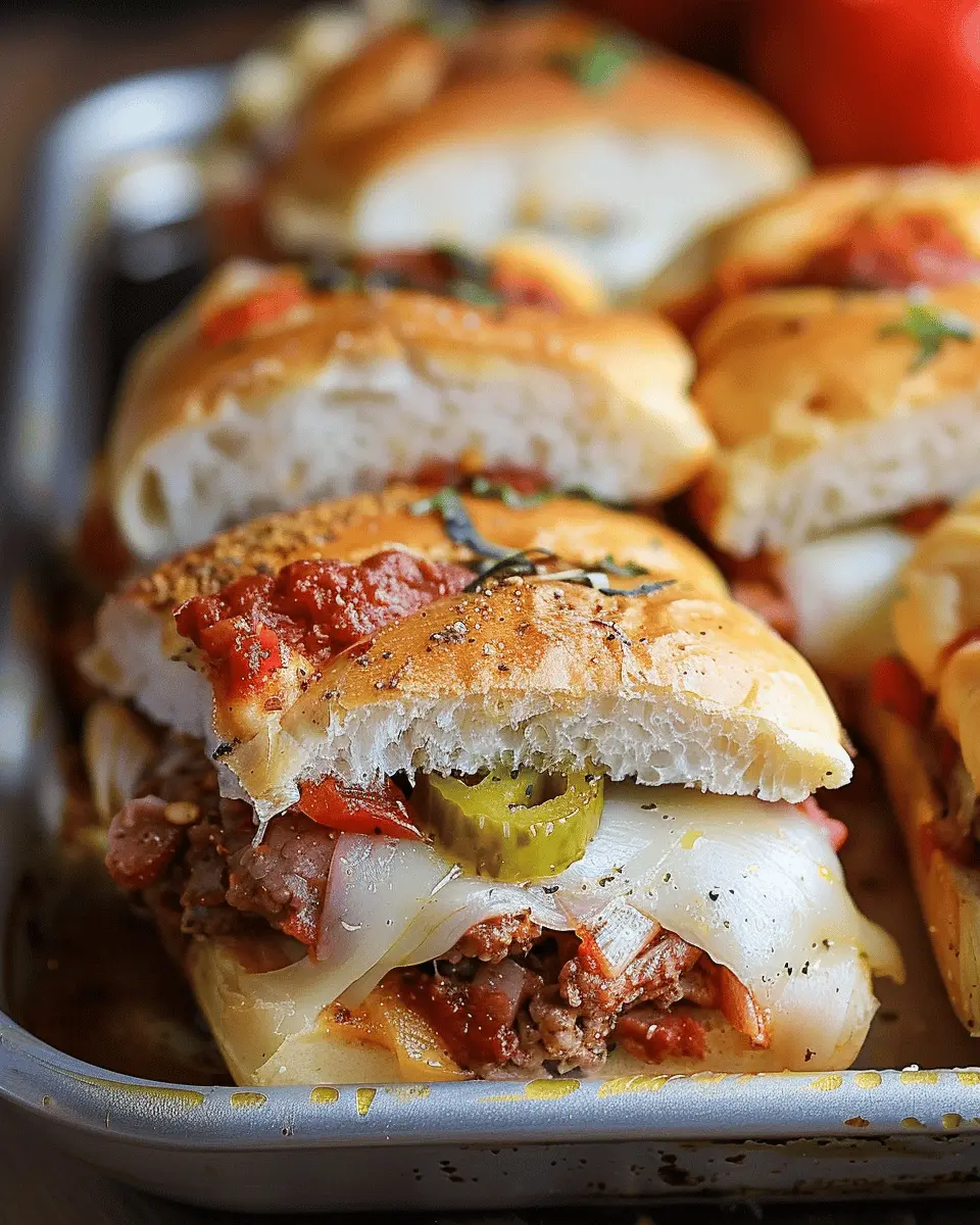 Hot Italian Sub Sliders