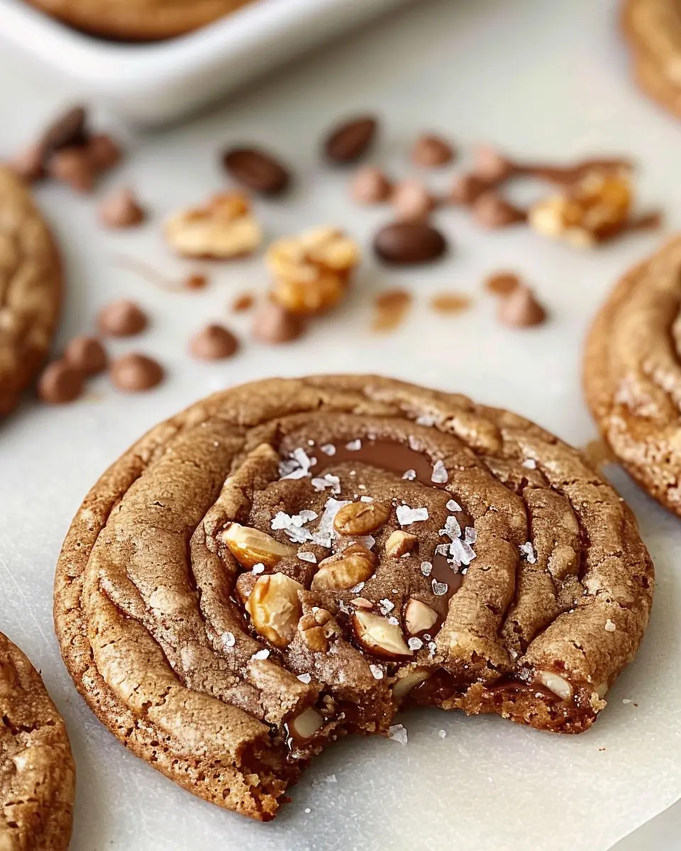 Brown Butter Coffee Toffee Cookies