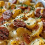 Cheesy Ranch Potatoes and Smoked Sausage