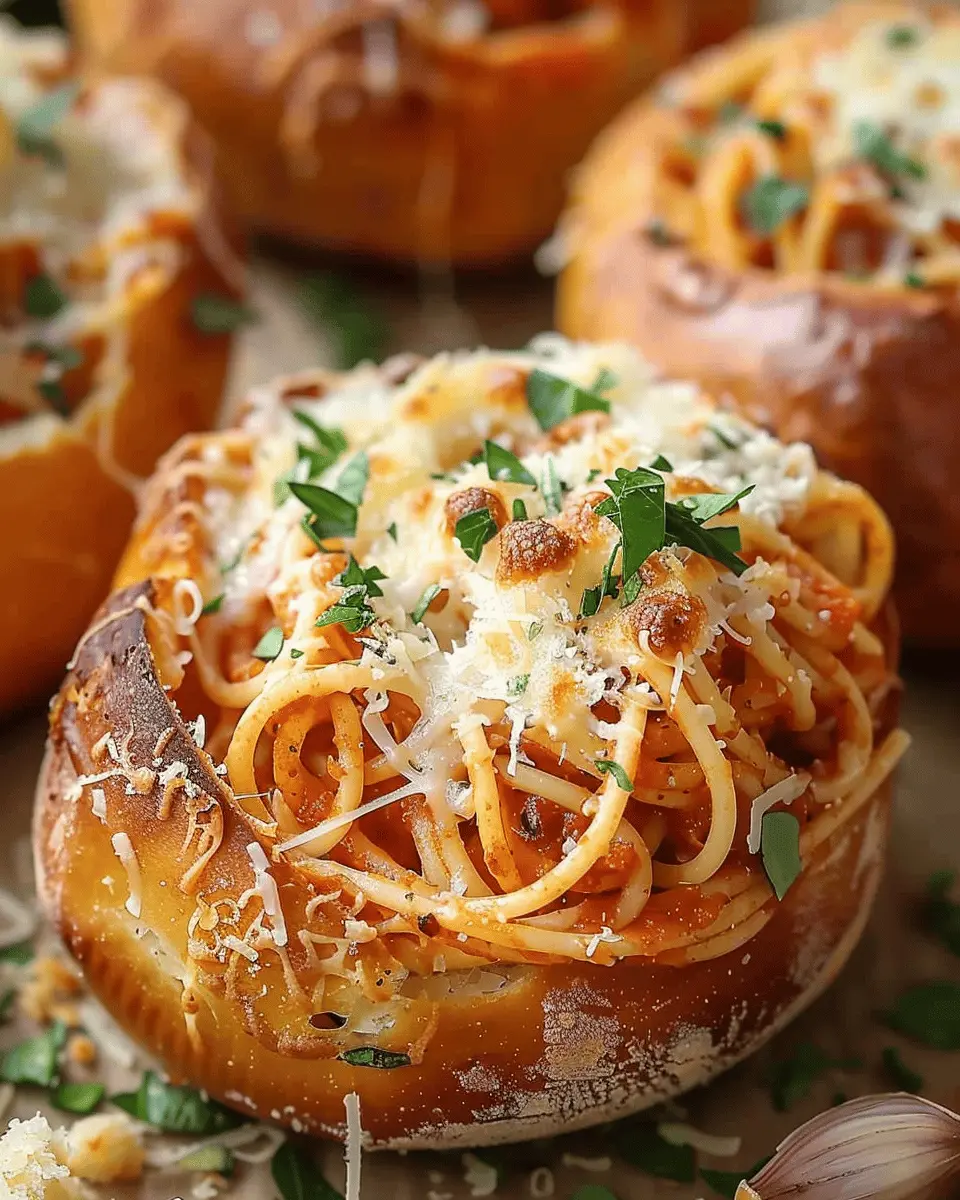 Spaghetti Garlic Bread Bowls: Easy, Indulgent Comfort Food