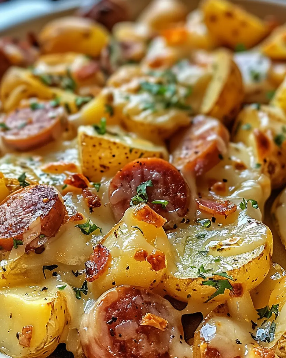 Cheesy Ranch Potatoes and Smoked Sausage: A Comforting Delight