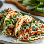 Smash Chicken Caesar Tacos
