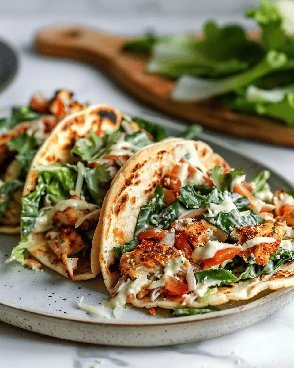 Smash Chicken Caesar Tacos: Easy and Delicious Weeknight Meal