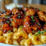 Irresistible Spicy Honey Pepper Chicken with Mac and Cheese