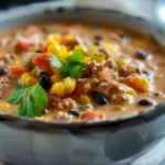 High Protein Creamy Taco Soup