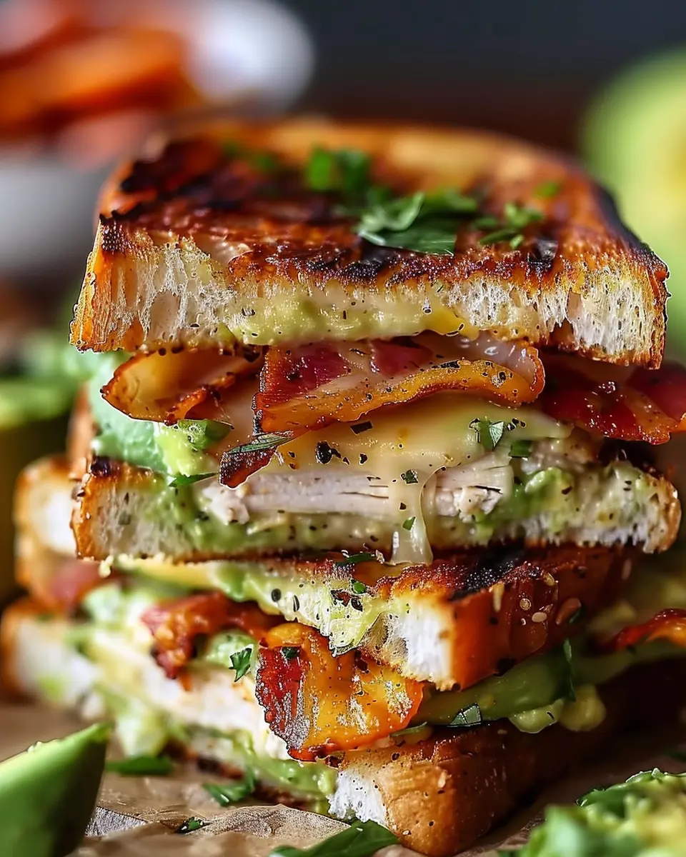Chicken Avocado Melt Sandwich
