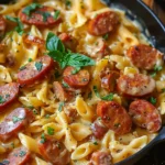 One Pot Kielbasa Pasta – Creamy, Easy & Family-Approved