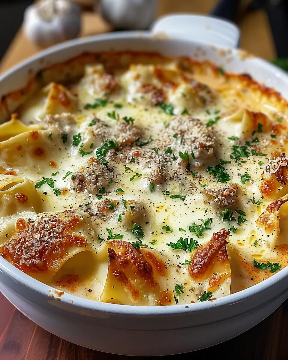 Alfredo Lasagna Soup