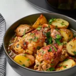 Slow Cooker Parmesan Garlic Chicken and Potatoes