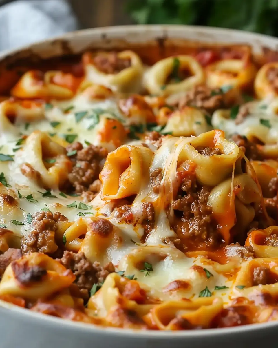 Irresistible Beefy Tortellini Bake: A Cozy and Comforting Delight