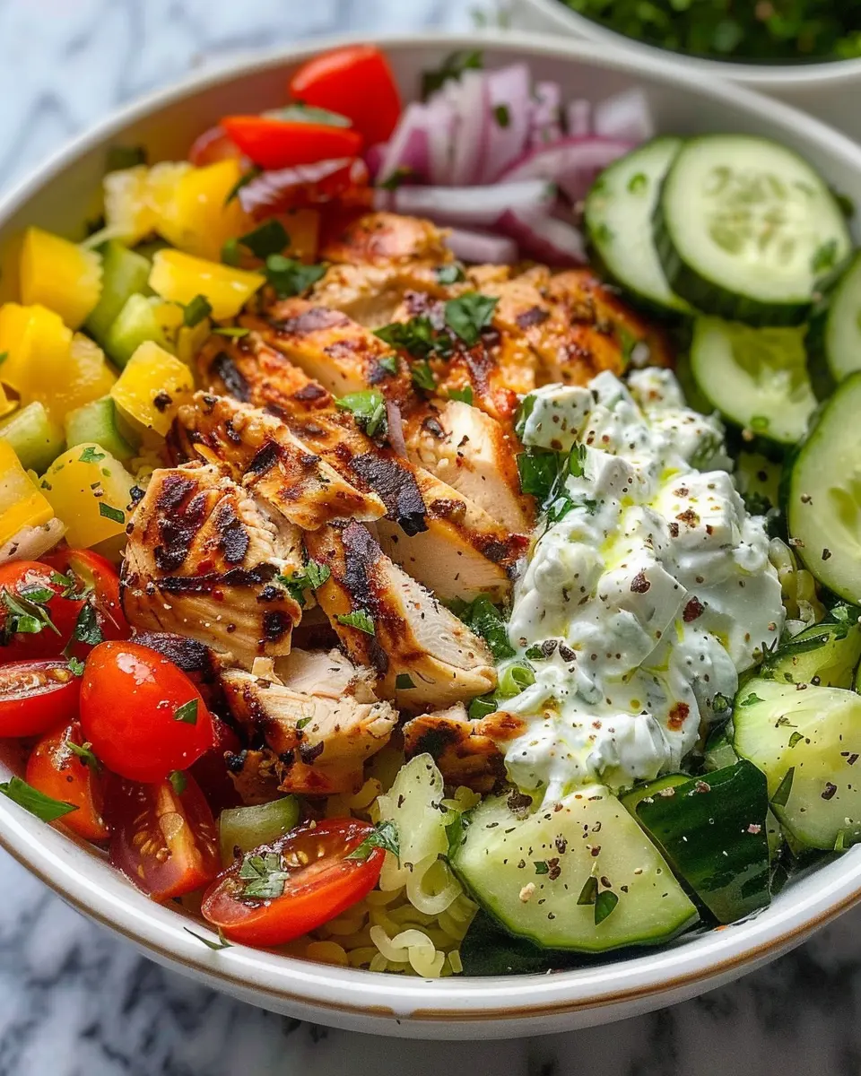 Greek Chicken Bowls