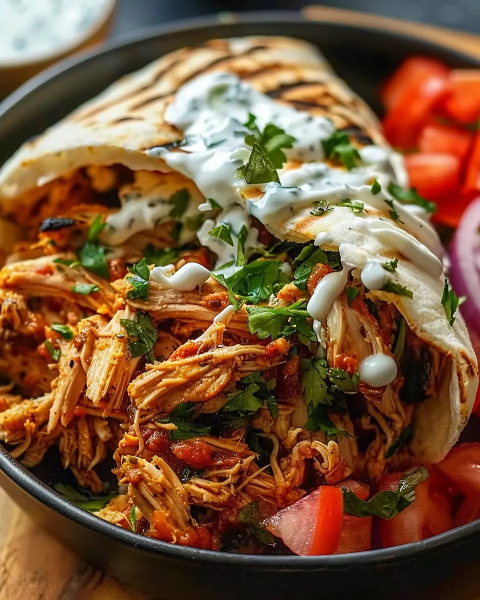 Slow Cooker Chicken Shawarma