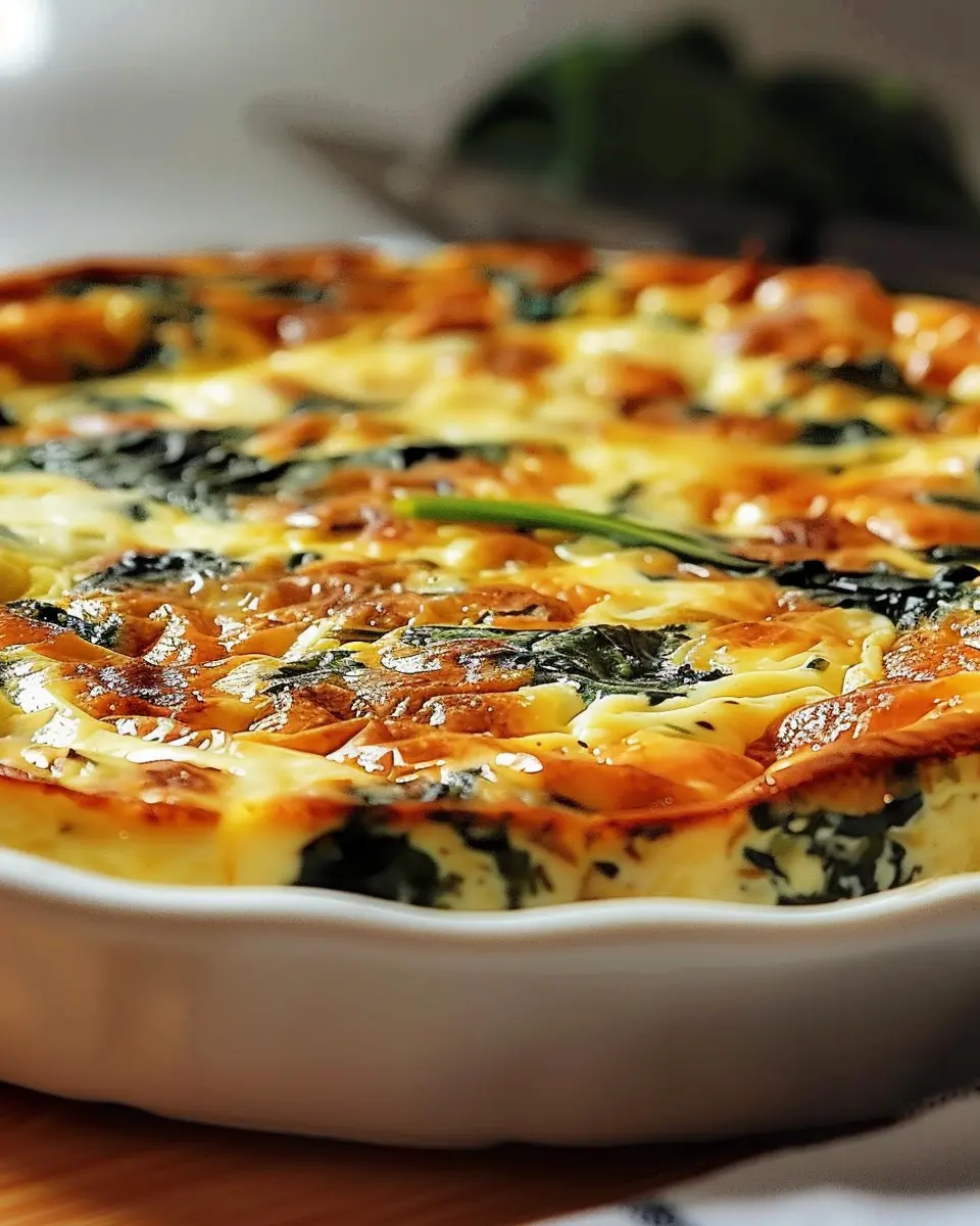 Irresistible Cottage Cheese and Spinach Crustless Quiche