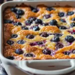 Blueberry Cottage Cheese Breakfast Bake