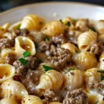 Irresistible Creamy Beef and Shells Recipe – Comfort Food Bliss