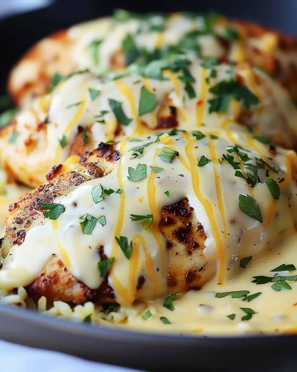 Mexican Chicken with Cheese Sauce