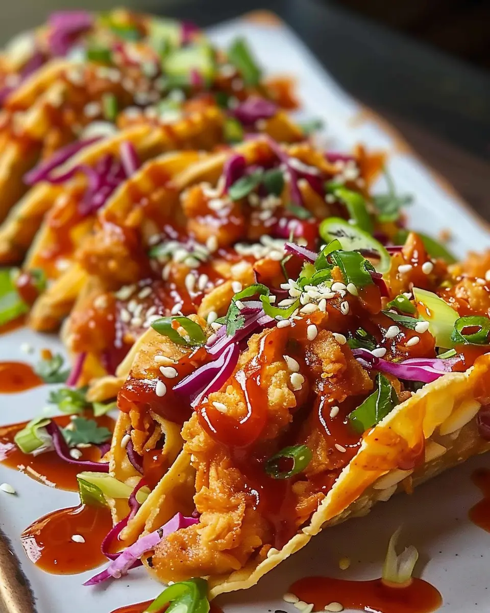 Crispy Chicken Wonton Tacos