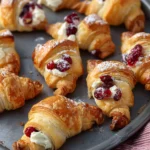 Cranberry Cream Cheese Crescent Bites