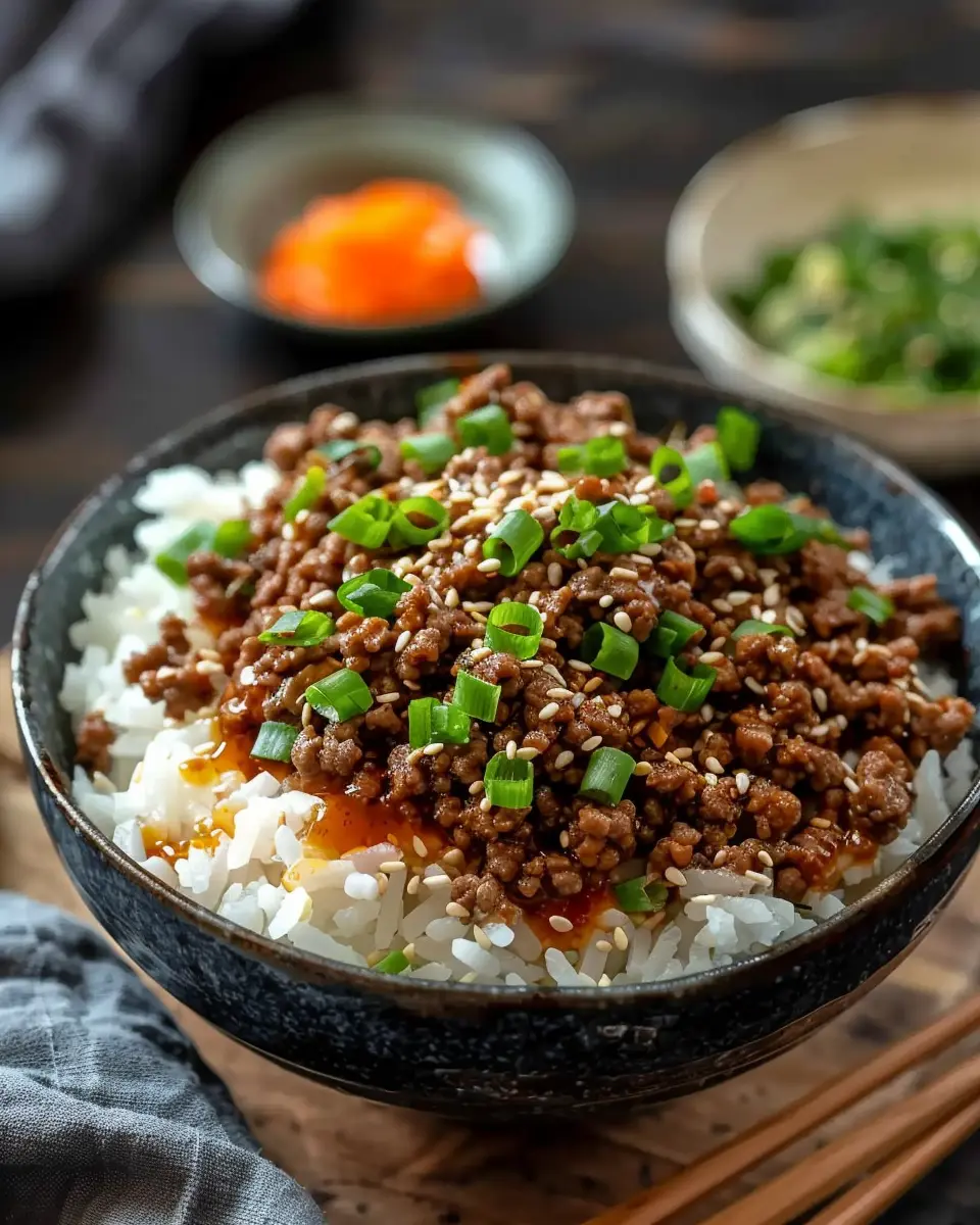 Delicious Korean Ground Beef Bowl (Quick & Easy)